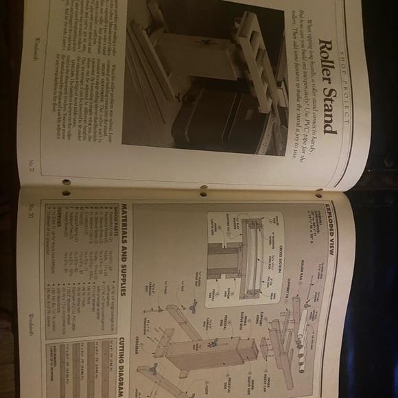 🎉5/$10🎉 Woodsmith magazine no70 August 90 heirloom clock,adjustable roll stand - Picture 4 of 8